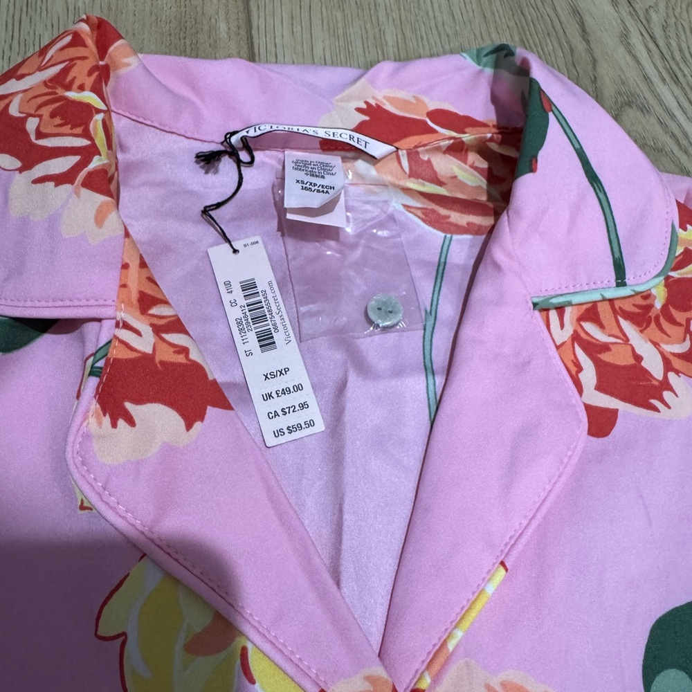 Victoria's Secret Pink Floral pajama romper